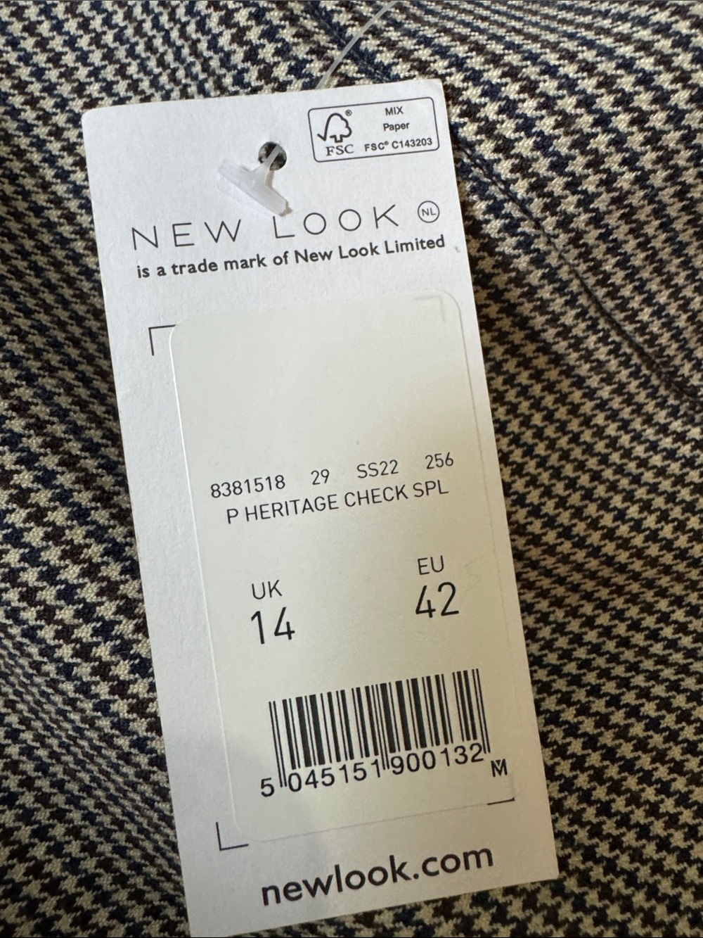 New Look Mini Skirt with Micro-Check pattern - Picture 7 of 12
